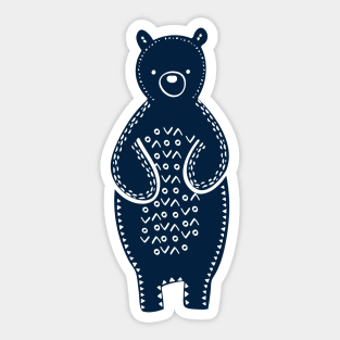 Tribal Woodland Bear Sticker